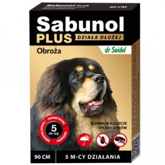 SABUNOL Plus (V) - Obroża dla psa o przedłużonym działaniu do 5 mc (90cm) PROMO Krótki termin