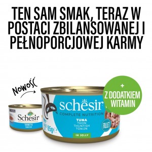 SCHESIR Tuńczyk w galaretce 85g (puszka)