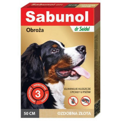 SABUNOL Obroża ozdobna 50cm - złota PROMO Krótki termin