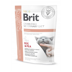 BRIT Veterinary Grain Free Diets Cat Renal 400g (sucha karma) PROMO Krótki termin