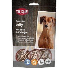 TRIXIE Premio Lolly przysmak dla psa kaczka i dorsz 11cm 80g