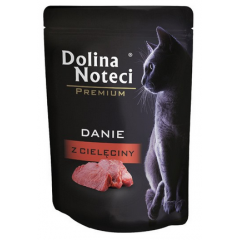 DOLINA NOTECI Premium - Danie z cielęciny dla kota (saszetka)