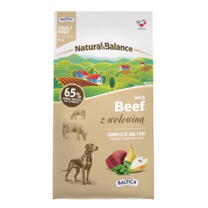 BALTICA Natural and Balance - z Wołowiną dla dużych i średnich psów