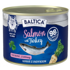 BALTICA EXCELLENT Kot dorosły Salmon with Turkey - Łosoś z indykiem 185g