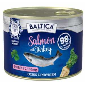 BALTICA EXCELLENT Kot dorosły Salmon with Turkey - Łosoś z indykiem 185g
