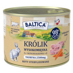 BALTICA PRZYSMAKI REGIONÓW Kot dorosły Królik 185g
