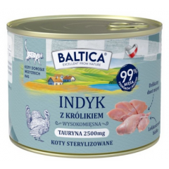 BALTICA PRZYSMAKI REGIONÓW Kot dorosły Indyk z królikiem 185g