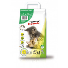 SUPER BENEK Corn Cat Zapachowy - Świeża Trawa 7L PROMO Uszkodzenie