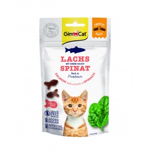 GIMCAT Crunchy Snack Łosoś i Szpinak 50g