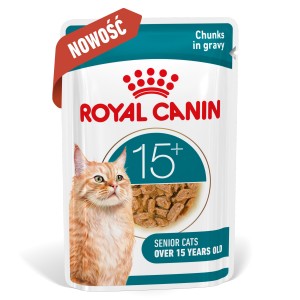 ROYAL CANIN Ageing 15+ karma mokra, kawałki w sosie, dla kotów dojrzałych po 15 roku życia