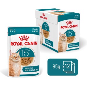 ROYAL CANIN Ageing 15+ karma mokra, kawałki w sosie, dla kotów dojrzałych po 15 roku życia