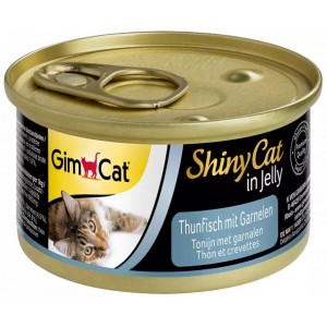 GIMCAT ShinyCat Tuńczyk z krewetkami 70g