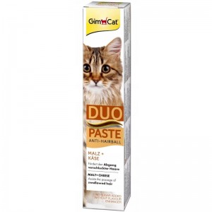 GIMCAT Pasta Duo Anti Hairball Malt z serem 50g