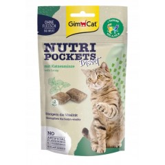 GIMCAT Nutri Pockets Fish z owadami i kocimiętką 60g