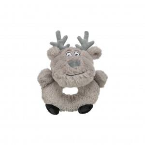 BARRY KING Zabawka dla psa skórzana Skarpeta Świąteczna 19x9 cm + 13 cm lina