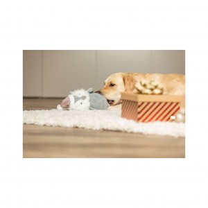 TRIXIE Xmas Sowa z linką zabawka dla psa plusz/linka 31 cm