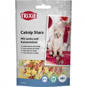 Xmas Catnip Stars przysmak dla kota łosoś i kocimiętka 50 g