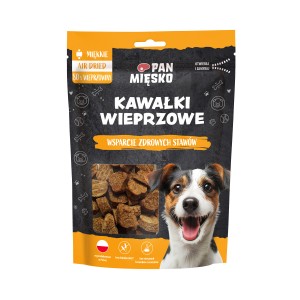 PAN MIĘSKO Przysmak dla psa Kawałki wieprzowe (dorosły) 80g