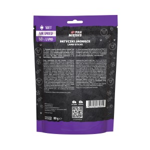 PAN MIĘSKO Przysmak dla psa Patyczki jagnięce (dorosły) 80g