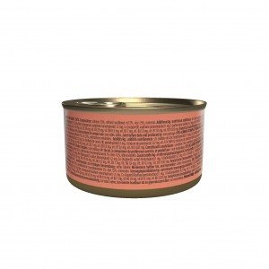 SCHESIR karma mokra dla kotów łosoś w naturalnym bulionie 85 g (puszka)