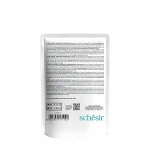 SCHESIR karma mokra dla kotów tuńczyk z doradą w galarecie 85 g (saszetka)