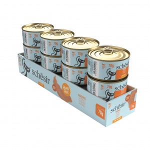 SCHESIR Cat Can Grill karma mokra dla kota pasta z sardynek 70g (puszka)