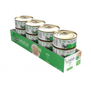 SCHESIR Complements karma mokra dla kotów kurczak w galarecie 70 g (puszka)
