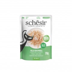 SHESIR Complements karma mokra dla kotów kurczak z okoniem morskim w galarecie 70 g (saszetka)