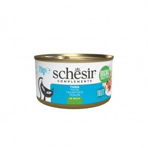 SCHESIR Complements karma mokra dla kotów tuńczyk w galarecie 70 g (puszka)