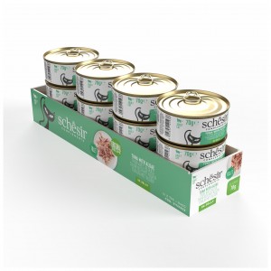 SHESIR Complements karma mokra dla kotów tuńczyk z algami w galarecie 70 g (puszka)