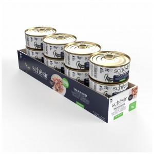 SHESIR Complements karma mokra dla kotów tuńczyk z kielczakiem w galarecie 70 g (puszka)