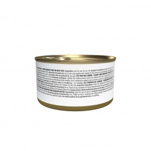 SCHESIR Complements karma mokra dla kotów tuńczyk z szynką w bulionie 70 g (puszka)