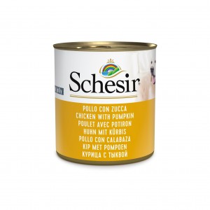SHESIR Complements karma mokra dla psa kurczak z dynią w galarecie 285 g (puszka)