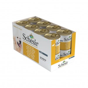 SCHESIR Complements karma mokra dla psa kurczak z dynią w galarecie 285 g (puszka)