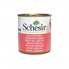 SHESIR Complements karma mokra dla psa kurczak z marchewką w galarecie 285 g (puszka)