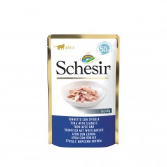 SCHESIR Karma mokra dla kotów tuńczyk z okoniem morskim 50g (saszetka)