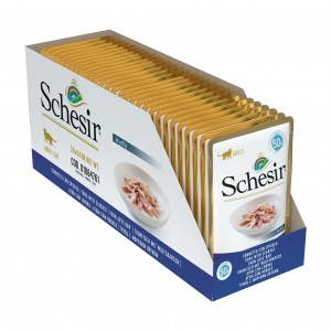SHESIR Karma mokra dla kotów tuńczyk z okoniem morskim 50 g (saszetka)