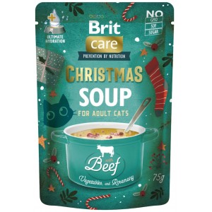 BRIT CARE Przysmak dla kota Cat Christmas Soup Beef 75 g