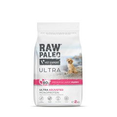 RAW PALEO Ultra Pork Puppy Medium/Large - sucha karma z wieprzowiną dla szczeniąt ras średnich i dużych