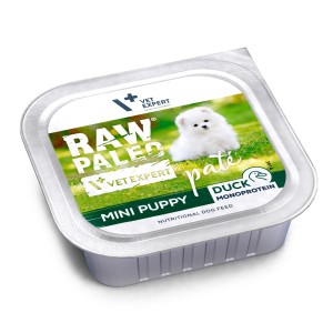 RAW PALEO Duck Pate Mini Puppy - mokra karma dla szczeniąt kaczka 150g