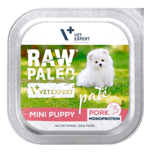 RAW PALEO Pork Pate Mini Puppy mokra karma dla szczeniąt wieprzowina 150g