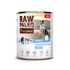 RAW PALEO Cod Light Monoprotein Adult Dog mokra karma dla psów monoproteina z dorszem