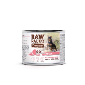 RAW PALEO Pork & Lamb Adult Can mokra karma dla psów dorosłych duoproteina wieprzowina z jagnięciną (puszka)