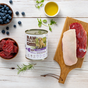 RAW PALEO Duck and Boar Puppy Can mokra karma dla szczeniąt duoproteina kaczka z dzikiem (puszka)