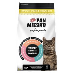 PAN MIĘSKO Specjalne potrzeby dla kota Urinary and Stress Control M 3kg PROMO Uszkodzenie