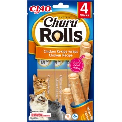 INABA Cat Churu Rolls chicken wraps - kurczak 40g PROMO Krótki termin