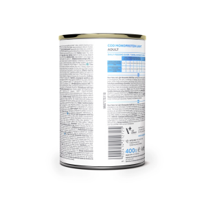 RAW PALEO Cod Light Monoprotein Adult Dog mokra karma dla psów z tendencją do nadwagi monoproteina z dorszem