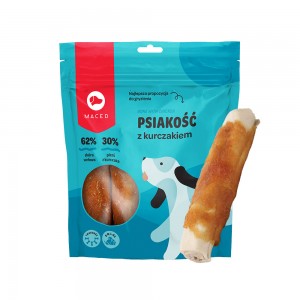 MACED Pałka biała z kurczakiem 20 cm / 500g