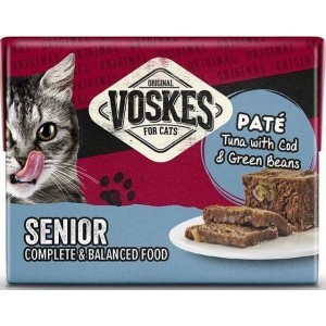 VOSKES Senior Pasztet z tuńczykiem i dorszem 85g