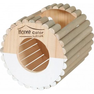 ZOLUX Domek drewniany Home Color z bali M 190x190x190mm